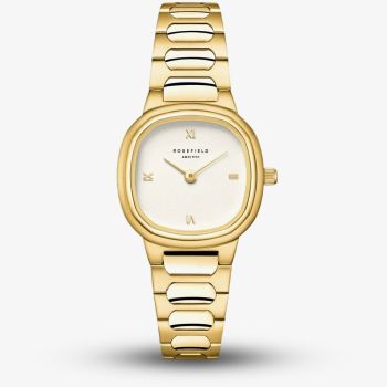 ROSEFIELD Ladies Gaia XS White Dial Golden Bracelet Watch ORCGSG-OR04