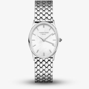 ROSEFIELD Ladies Oval White Mother of Pearl Bracelet Watch OWGSS-OV03