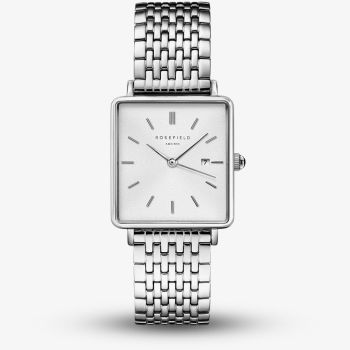 ROSEFIELD Ladies Boxy White Dial Bracelet Watch QWSS-Q08