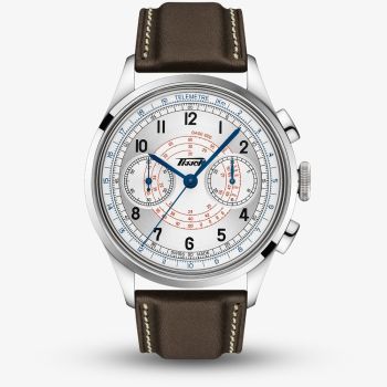 Tissot Mens Telemeter 1938 Brown Leather Strap Watch T142.462.16.032.00