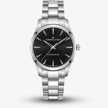 Hamilton Mens Jazzmaster Quartz 40mm Black Bracelet Watch H32461131