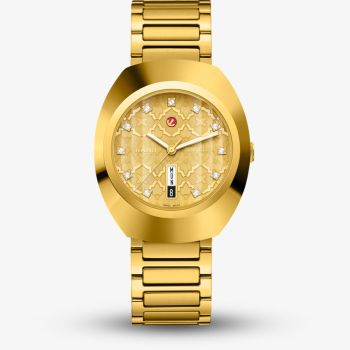 Rado Mens Diastar Original Automatic Gold Watch  R12161263