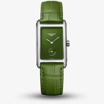 Longines Mens Dolcevita 37mm Green Dial Watch L5.512.4.60.2