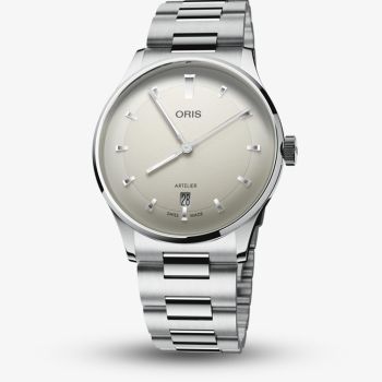 Oris Mens Artelier Date White Dial Stainless Steel Bracelet Watch 01 733 7810 4051-07 8 20 20