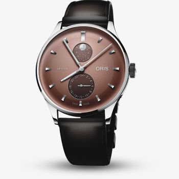Oris Mens Artelier Complication Brown Dial Watch 01 782 7811 4056-07 6 20 17FC