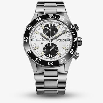 BALL Mens Limited Edition Roadmaster Rescue Chronograph White Dial Watch DC3030C-S-WHBK