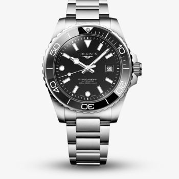 Longines Mens Hydroconquest Automatic 42mm Black Dial Watch L3.788.4.56.6