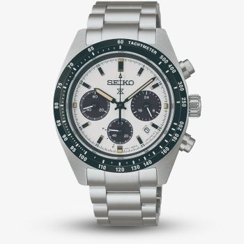 Seiko Mens Prospex Speedtimer Youngtimer Monochrome Bracelet Watch SSC961