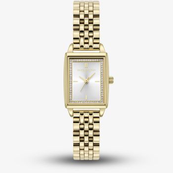Olivia Burton Ladies Classic White Dial Gold Plated Stainless Steel Bracelet Watch 24000013