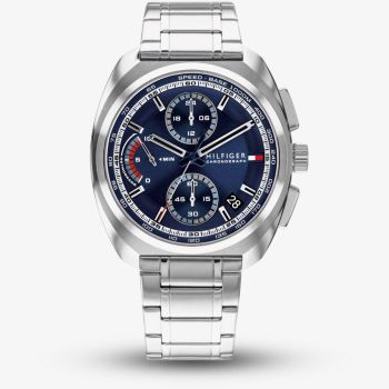 Tommy Hilfiger Mens Cole Chronograph Blue Dial Bracelet Watch 1792273
