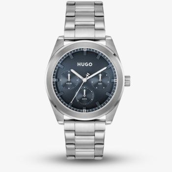 HUGO Mens #Bright Sport Blue Dial Bracelet Watch 1530424