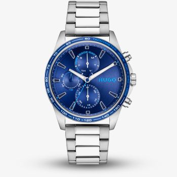 HUGO Mens #Drift Blue Dial Bracelet Watch 1530477