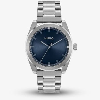 HUGO Mens #Bright Blue Dial Bracelet Watch 1530361