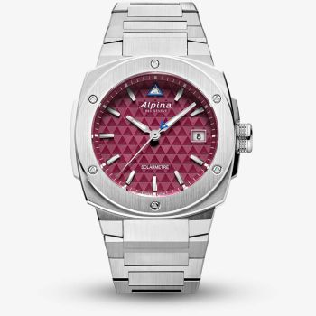 Alpina Mens Alpiner Extreme Solarmetre Red Dial Bracelet Watch AL-140BRG3AE6B