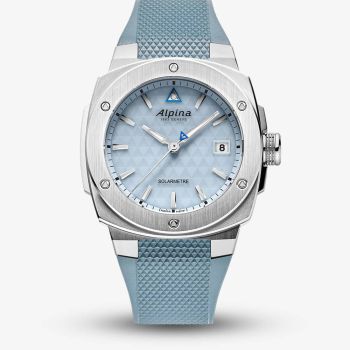Alpina Mens Alipiner Extreme Solarmetre Blue Dial Rubber Strap Watch AL-140LN3AE6