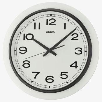 Seiko Clocks Timeless White Quiet Sweep Wall Clock QXA813W