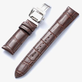 Seiko Brown Leather 20mm Watch Strap L0L8012J0