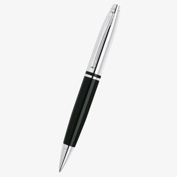 Cross Calais Chrome &amp; Black Lacquer Ballpoint Pen AT0112-2