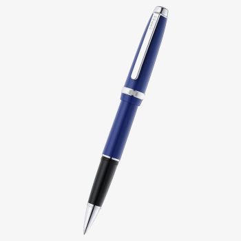 Cross Lume Deep Sea Blue &amp; Chrome Ballpoint Pen AT0802-3