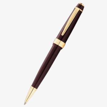 Cross Bailey Light Burgundy Resin &amp; Gold Tone Ballpoint Pen AT0742-11