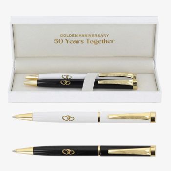 Bridgewater Black &amp; White 50th Anniversary Occasion Pen 341503