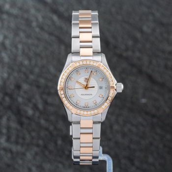 Pre-Owned TAG Heuer Ladies Aquaracer Two Colour Dial Bracelet Watch WAP1452.BD0837