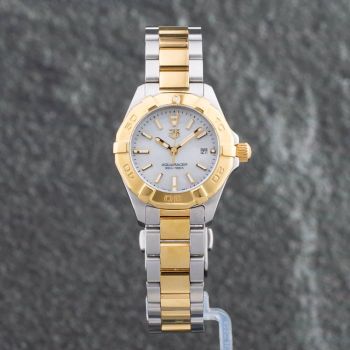 Pre-Owned TAG Heuer Ladies Aquaracer Silver Dial Silver Bracelet Watch WBD1420