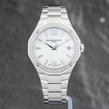 Pre-Owned Baume &amp; Mercier Ladies Riviera Mother Of Pearl Dial Bracelet Watch 10662