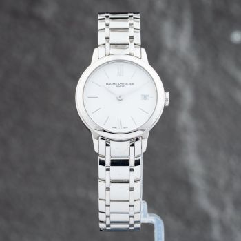 Pre-Owned Baume &amp; Mercier Ladies Classima White Dial Bracelet Watch 10489