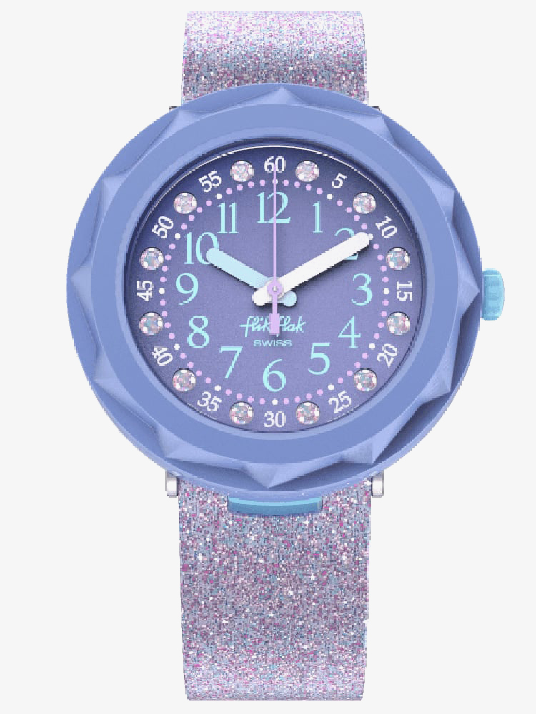 Flik Flak Childrens Shine Bright Lilaxus Watch FCSP102