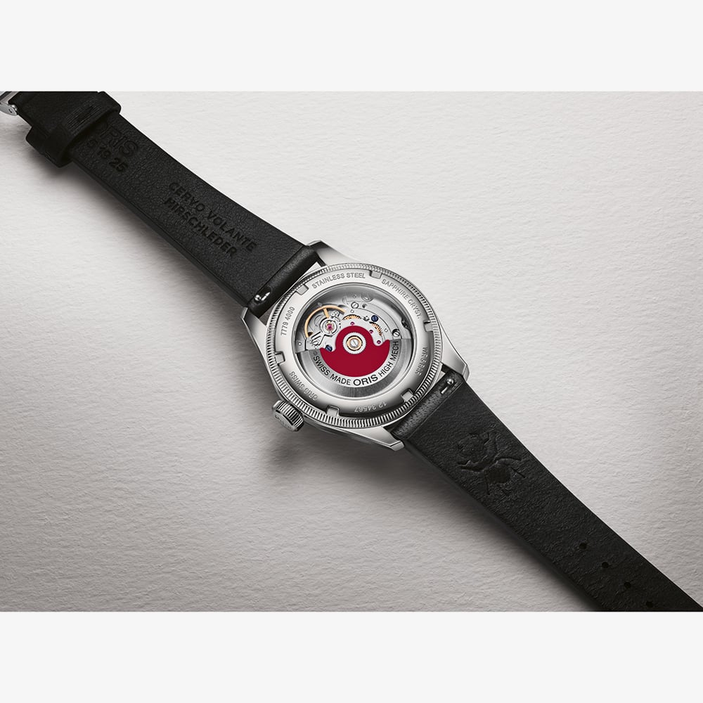Oris Mens Big Crown 'Bullseye' Pointer Date Black Leather Strap Watch 01 754 7779 4061-07 5 19 25