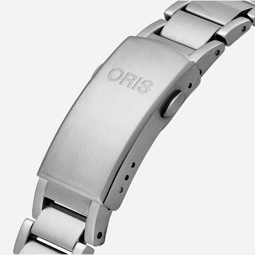 Oris Mens Aquis Date Calibre 400 Green Dial Watch 01 400 7769 6357-07 8 22 09PEB