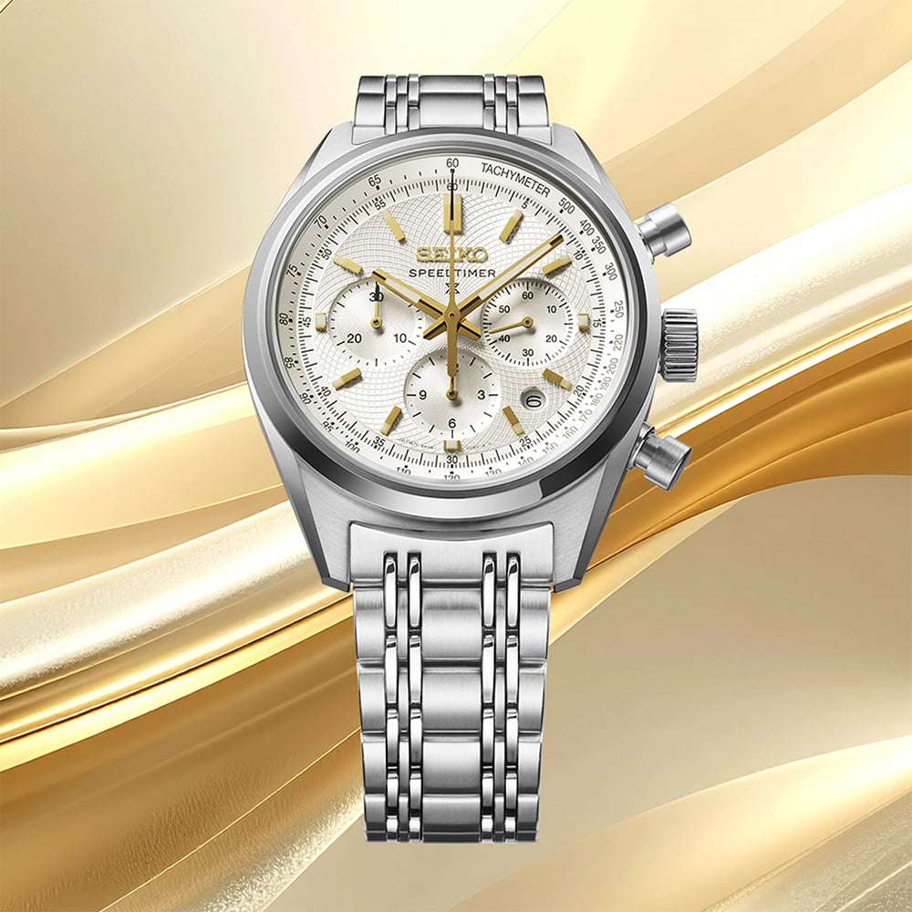 Seiko Mens Limited Edition 145th Anniversary Prospex Speedtimer Bracelet Watch SRQ059