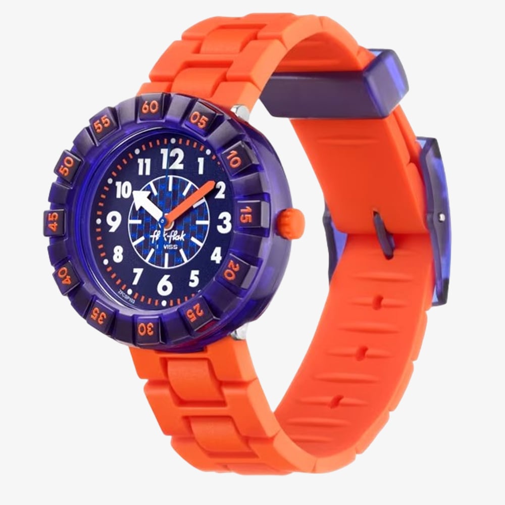 Flik Flak Childrens City of Life Orangebrick Watch FCSP103