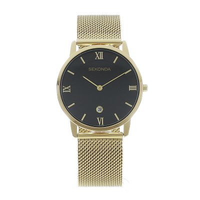 Sekonda Minimal Gold Plated Mesh Watch 1064