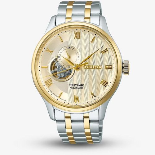 Seiko
Mens Presage Japanese Zen Gardens Gold-Toned Sand Bracelet