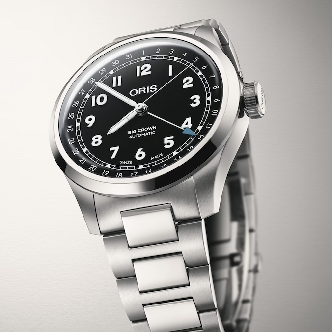 Oris Mens Big Crown Pointer Date Black Dial Watch