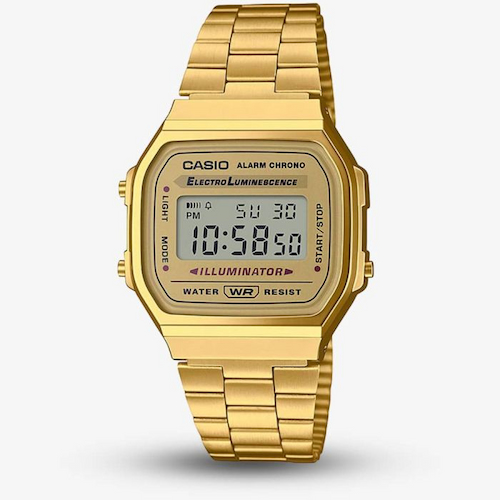Casio Vintage Retro Digital Gold Bracelet Watch