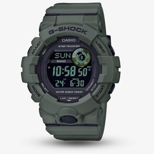G-Shock Sports Digital Chronograph Green Plastic Strap Watch