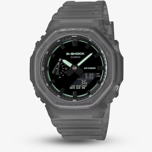 G-Shock GA-2100 Series Smoked Light Black Watch GA-2100K-1AER