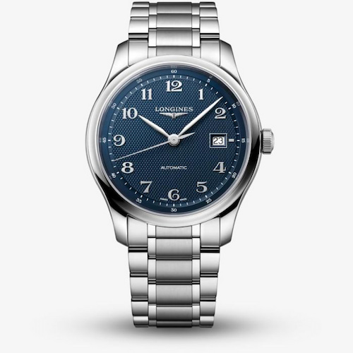 Longines Mens Master Collection Blue Dial Bracelet Watch