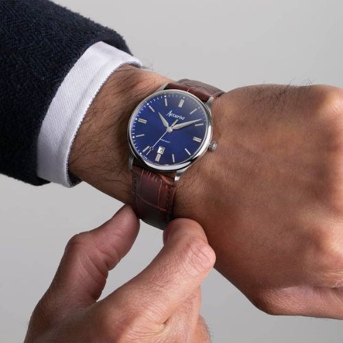 Accurist Watch on a Wrist of Man