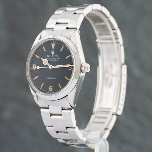 BPre-Owned Rolex Explorer Precision Vintage Watch 5500