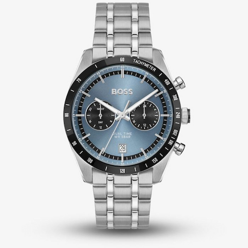 BOSS Mens Tourmaster Blue Dial Chronograph Watch