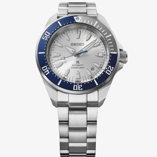 Seiko Mens Limited Edition 145th Anniversary Prospex Diver 'Samurai' Silver Dial Watch