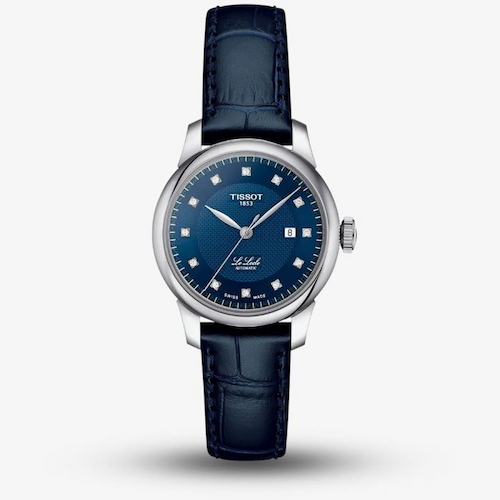 Tissot Ladies Le Locle Diamond Set Dial Blue Watch