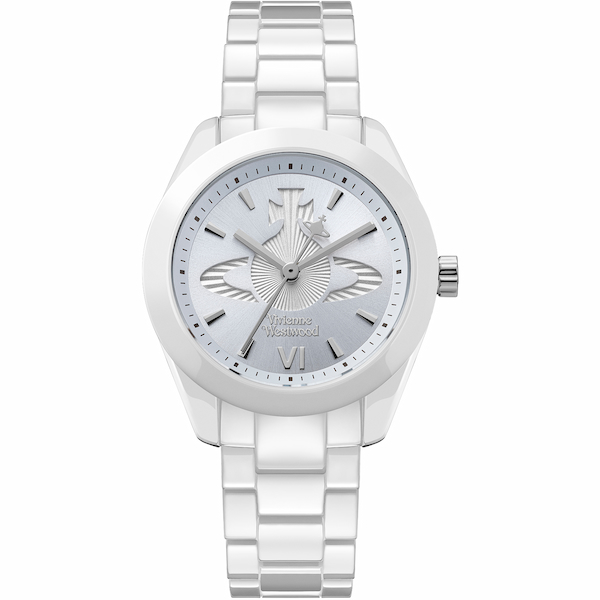 Vivienne Westwood Ladies Fenchurch Ceramica Blue Dial Watch